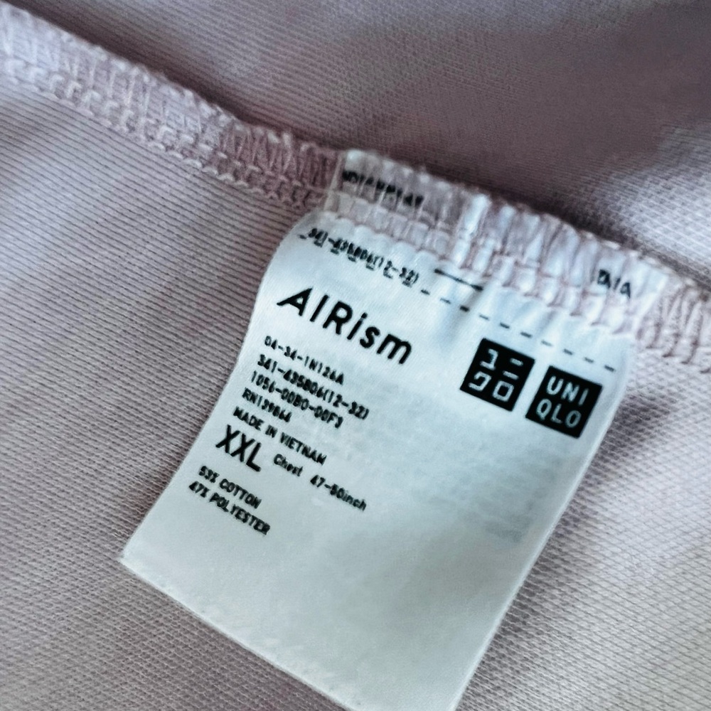 UNIQLO U Knitted Short Sleeve T-Shirt Pink Relaxed Oversized Boxy Fit XXL - Picture 6 of 6